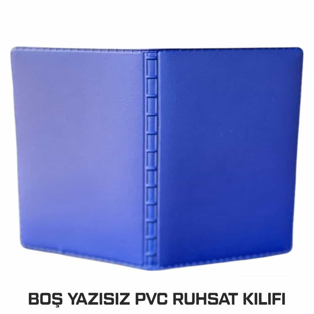Oto Ruhsat Kılıfı PVC Yazısız Boş Mavi uygulama görseli