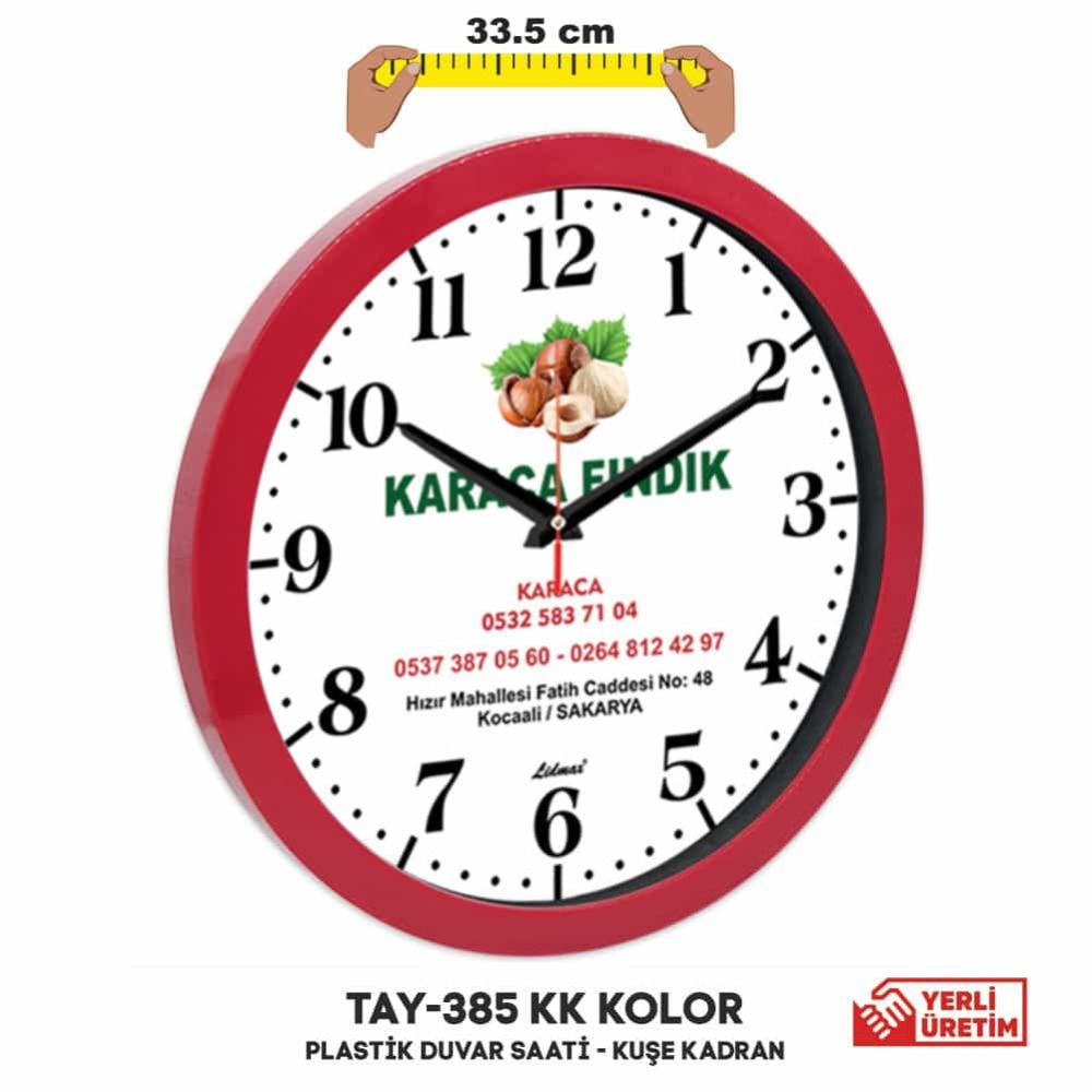 Promosyon Plastik Duvar Saati